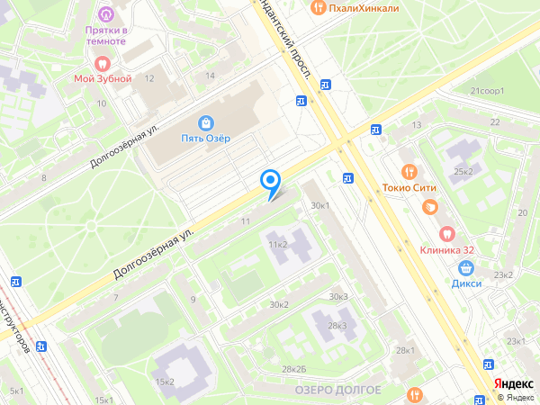 Детский сад 696, Приморский район на карте