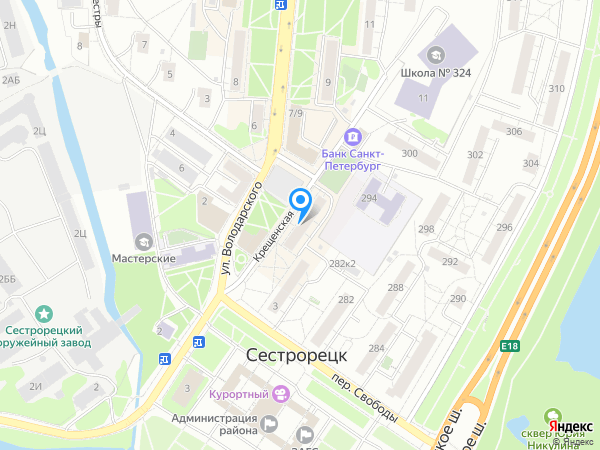 Юргенс Л.А. на карте