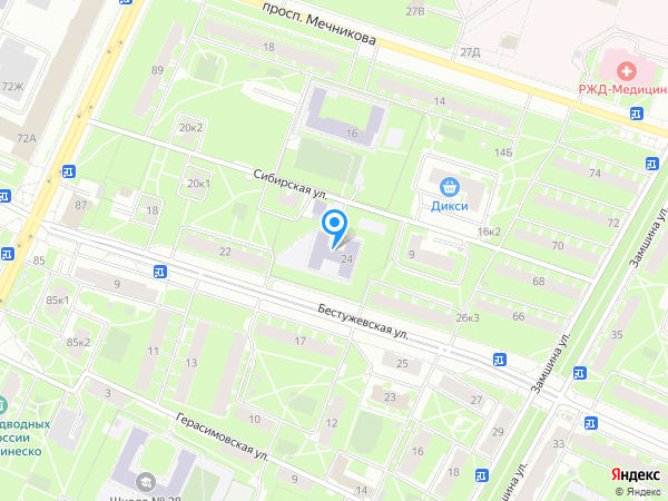 Детский сад 4, Калининский район на карте