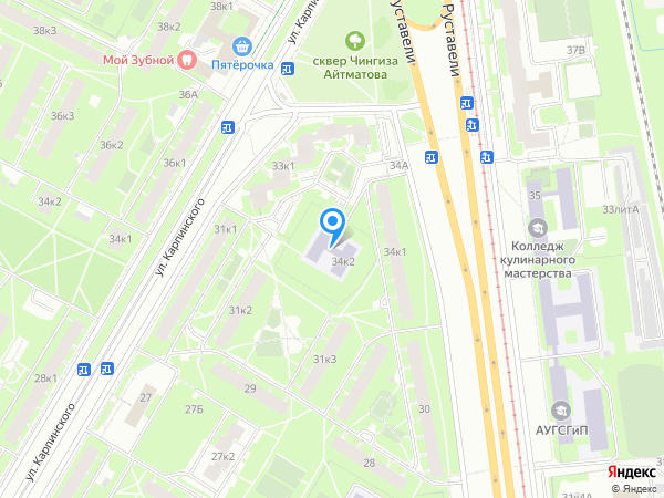 Детский сад 45, Калининский район на карте