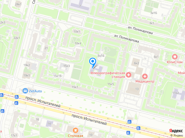 Детский сад 23, Приморский район на карте