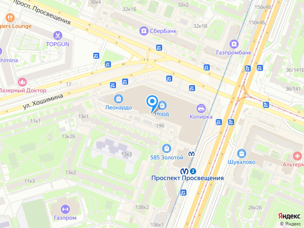 Акцент на карте