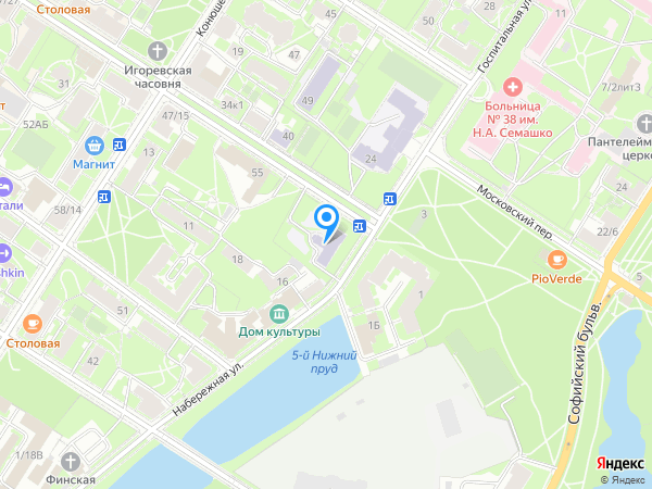 Детский сад 5, Пушкинский район на карте