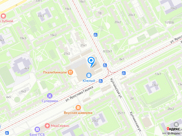 Школа художественной гимнастики в Купчино GymBalance на карте