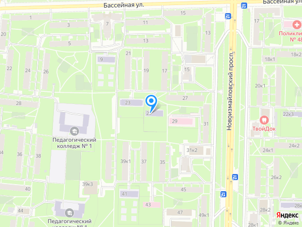 Детский сад 113, Московский район на карте