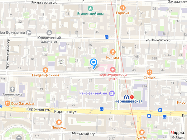 Детский сад 72, Центральный район на карте