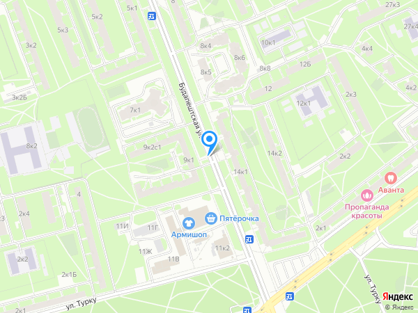 GW Fitness в Купчино на карте