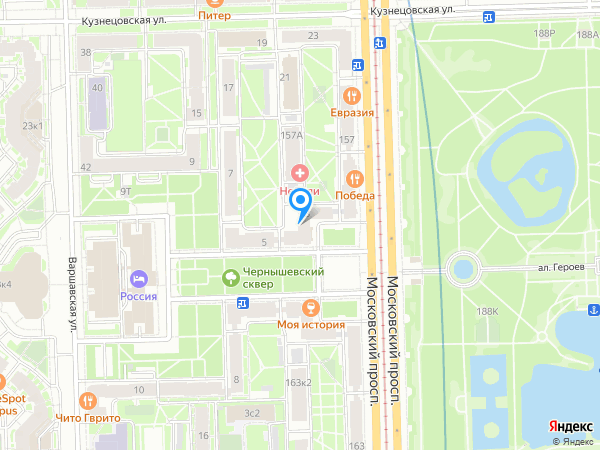 Московский Областной Банк по адресу пл. Чернышевского, д. 3, лит. Б на карте