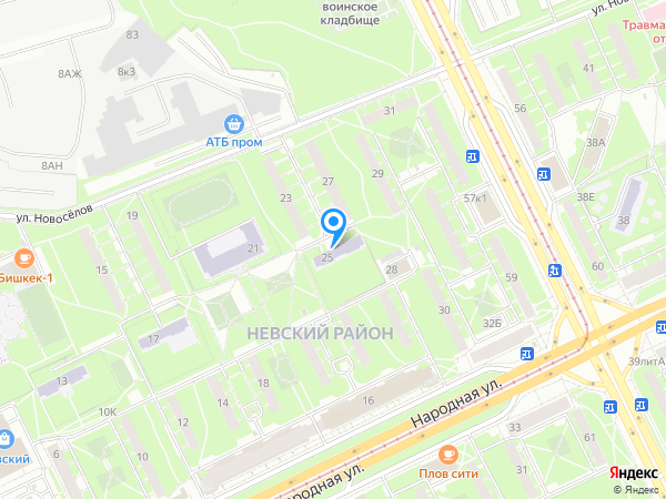 Детский сад 60, Невский район на карте