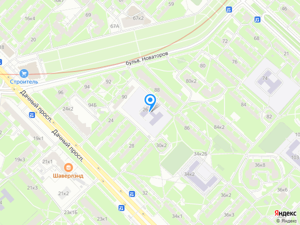Детский сад 68, Кировский район на карте