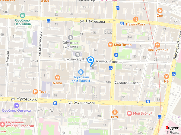 Детский сад 45, Центральный район на карте