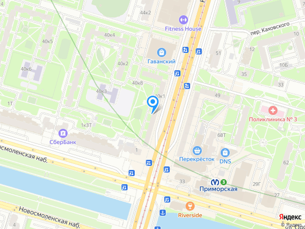 Донхлеббанк по адресу ул. Наличная, д. 40, корп. 1, лит. А на карте