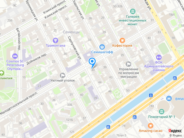 Детский сад 101, Адмиралтейский район на карте