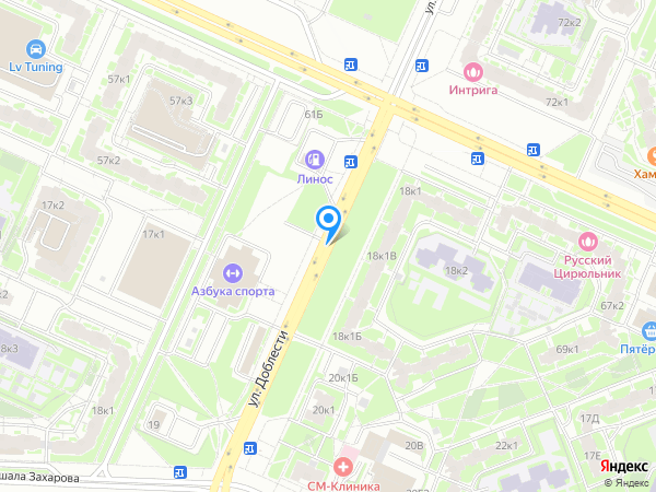 АЙСБЕРГ по адресу ул. Доблести 26/1 на карте