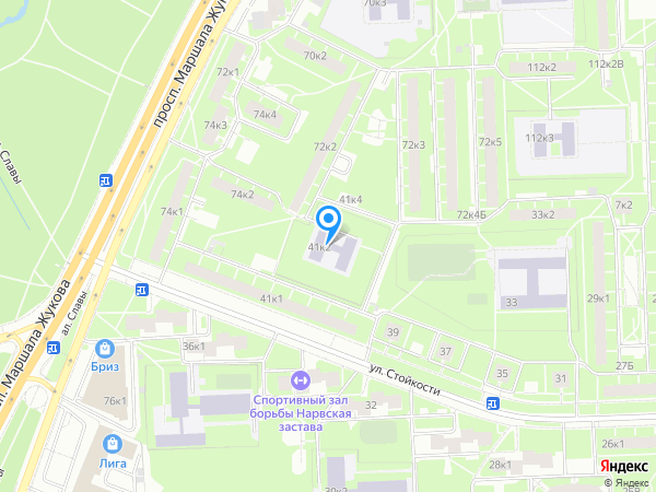 Детский сад 42, Кировский район на карте