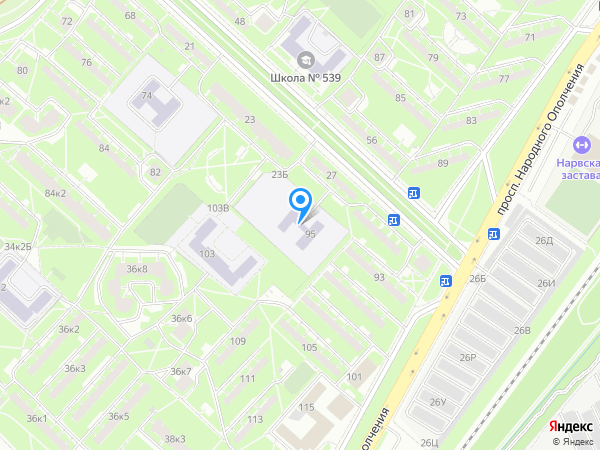 Детский сад 23, Кировский район на карте