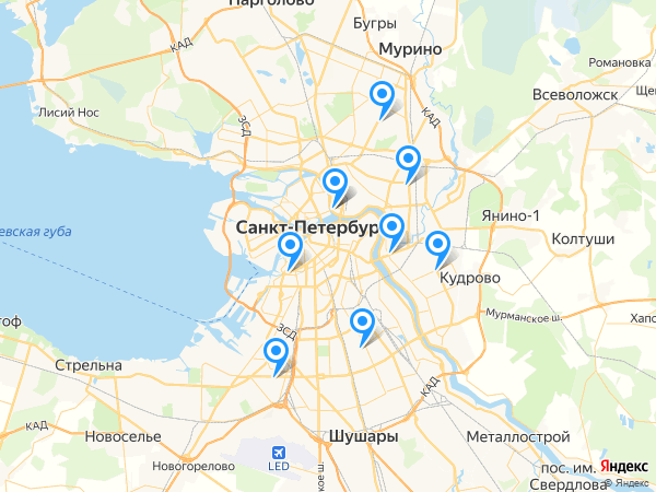 Банк «Советский» на карте