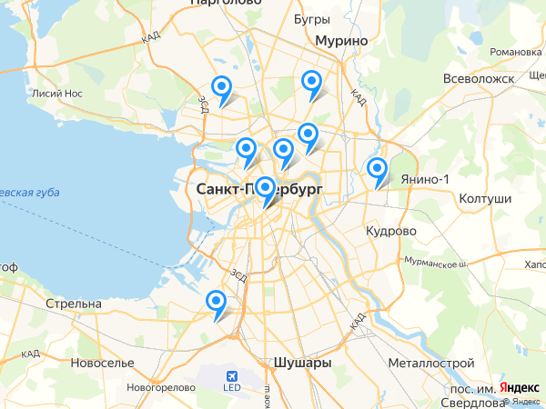 Балтийский Банк на карте