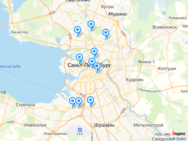 Росбанк на карте