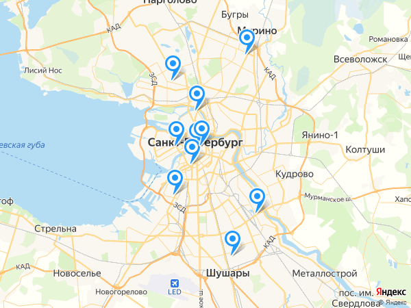 Промсвязьбанк на карте