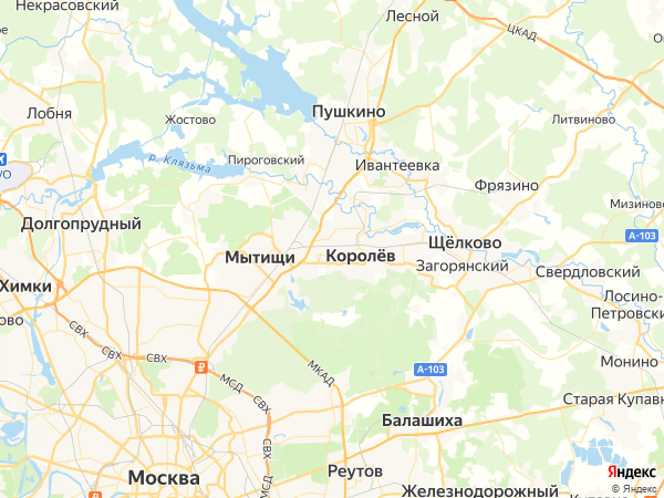 50-й регион на карте