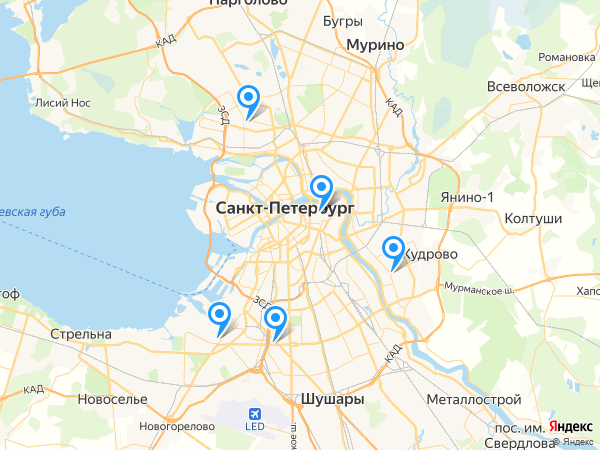 Таврический на карте