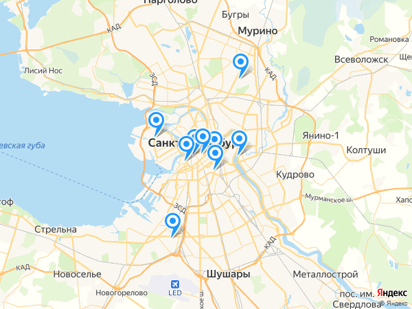 ВТБ 24 на карте