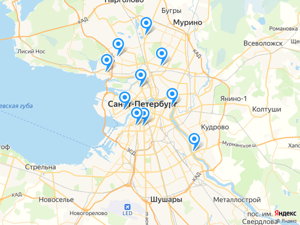 Сбербанк России на карте